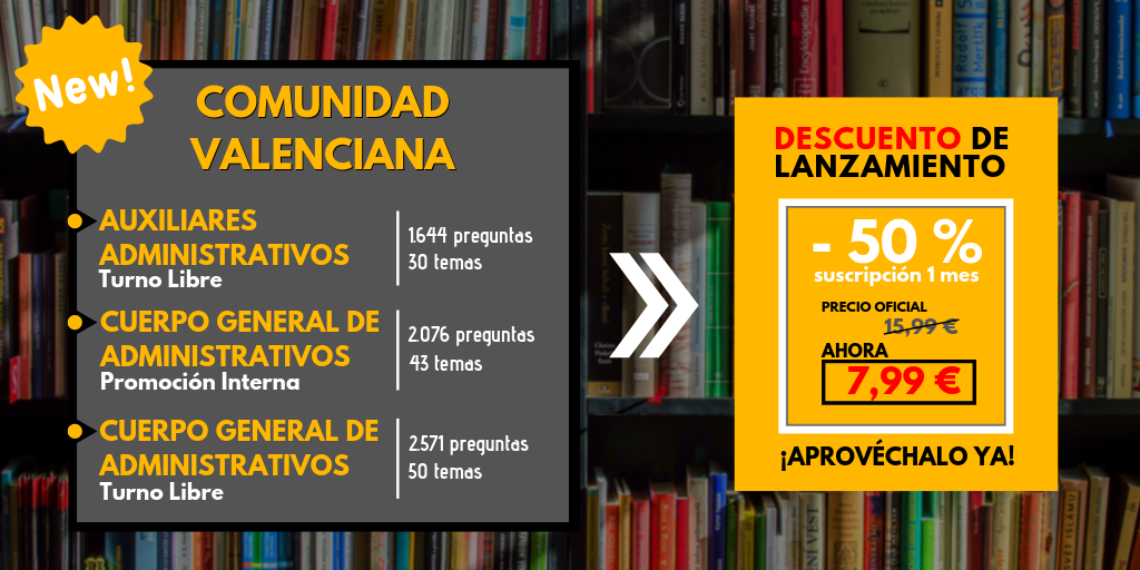 Test Auxiliar Administrativo de Valencia