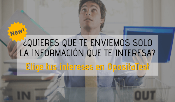 Información de oposiciones personalizada