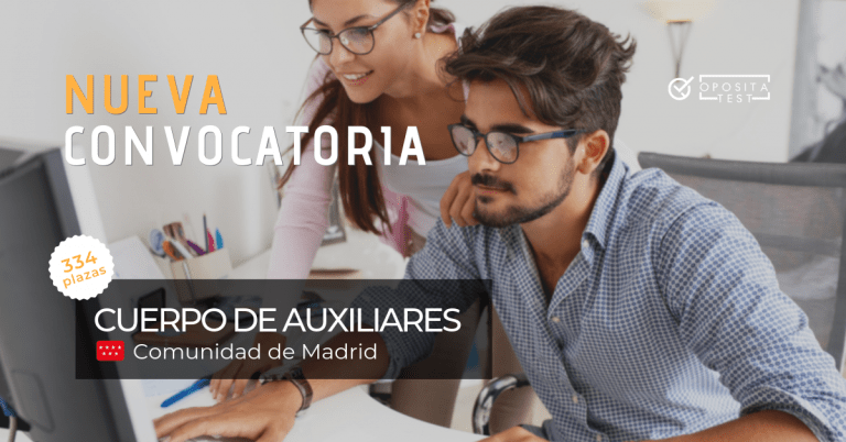 Convocatoria de 2019 para Auxiliar Administrativo de la Comunidad de Madrid