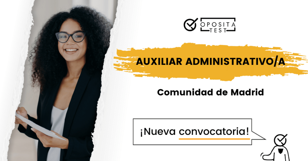 Convocatoria De Auxiliar Administrativo De Madrid 2024