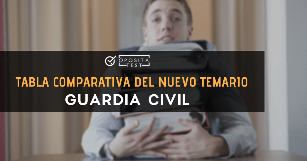 Persona sujeta muchos libros con cara de agobio para ilustrar los cambios en el temario y programa de la oposición a Guardia Civil que afectarán al examen de 2020