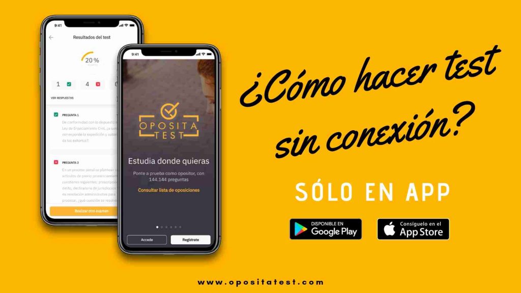 Test sin conexión en OpositaTest