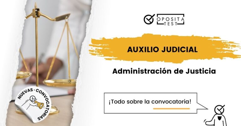 Imagen de báscula dorada en primer plano para ejemplificar la Administración de Justicia de España en una entrada en la que se analizan las preguntas frecuentes sobre la convocatoria de Auxilio Judicial