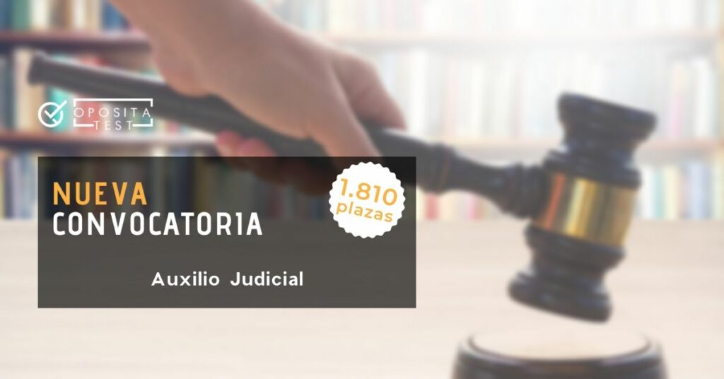 Imagen ilustrativa de un mazo de juez para acompañar el post en el que se detalla cómo será la convocatoria de auxilio judicial de 2020