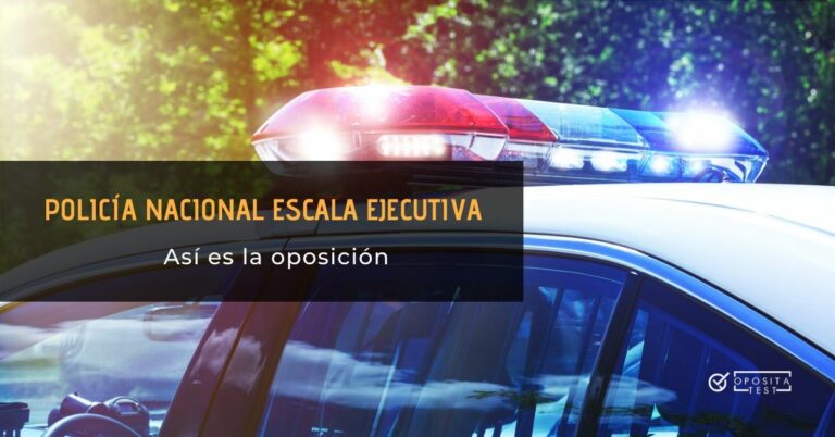 Automóvil de la policía con las luces en funcionamiento para ilustrar la idea de oposición a policía nacional escala ejecutiva