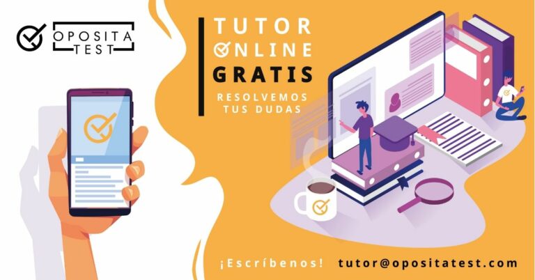 Imagen ilustrativa de la campaña Tutor Online de OpositaTest para acompañar una entrada donde se recogen los recursos de estudio y cuidado de la mente y cuerpo para opositores