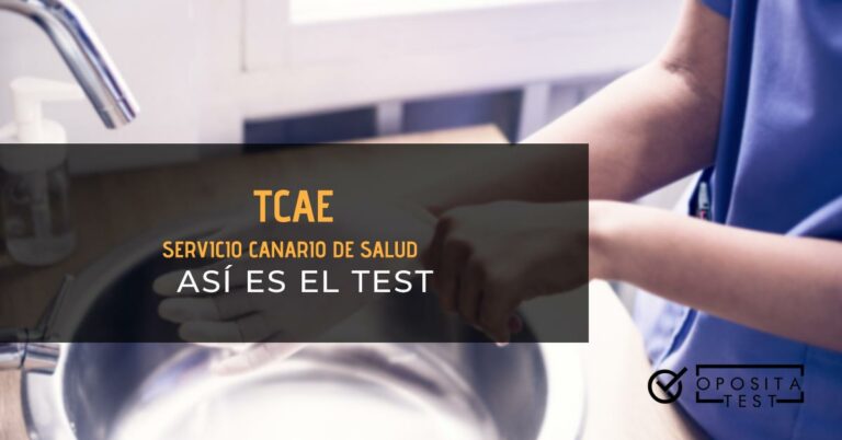 Persona colocándose un guante encima de una pileta. Toda la imagen está fuera de foco. Se utiliza para ilustrar una entrada del test de TCAE del Servicio Canario de Salud.