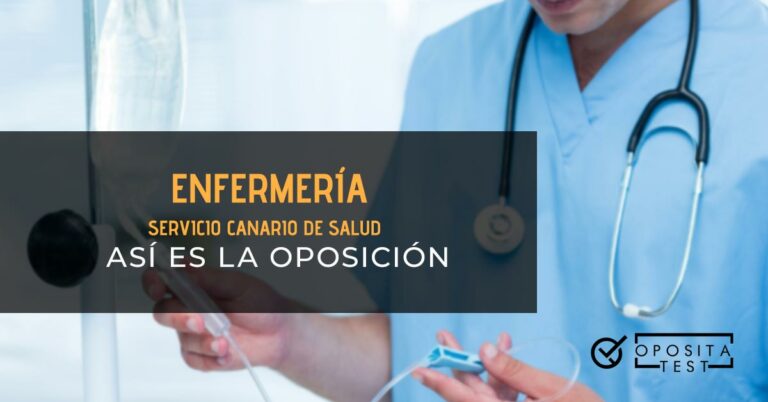 Enfermero examinando el gotero intravenoso en un hospital. Toda la imagen está fuera de foco. Se utiliza para ilustrar una entrada sobre la oposición de Canarias para Enfermería.