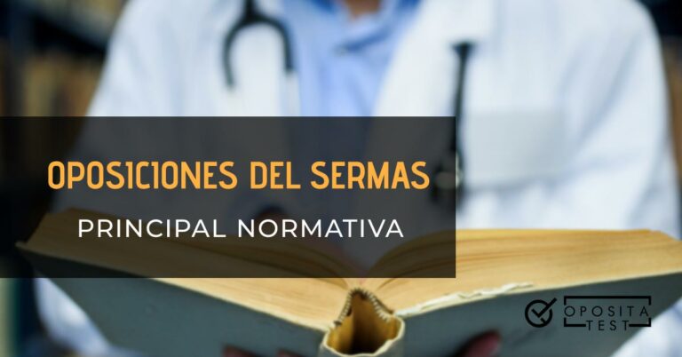 Doctor con un libro abierto en las manos. Toda la imagen está fuera de foco. Se utiliza para ilustrar una entrada sobre las leyes que hay que estudiar para las oposiciones del SERMAS.