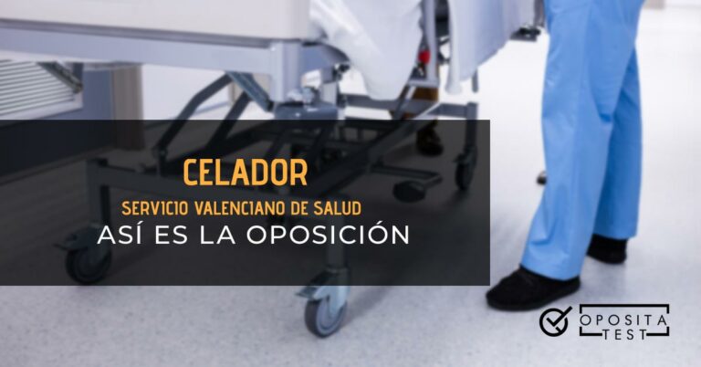 Persona celadora situada al lado de una camilla. Toda la imagen está fuera de foco. Se utiliza para ilustrar una entrada sobre la oposición de celador del Servicio Valenciano de Salud.