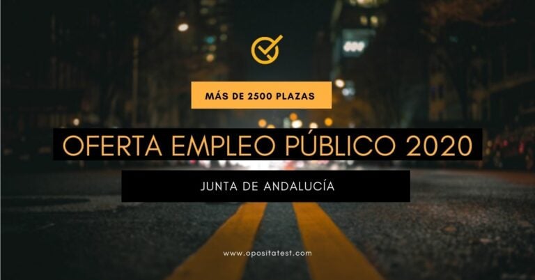 Imagen de carretera fuera de foco en iluminación nocturna para acompañar un post en el que se analiza la OEP 2020 de la Junta de Andalucía y las plazas ofertadas en las distintas oposiciones