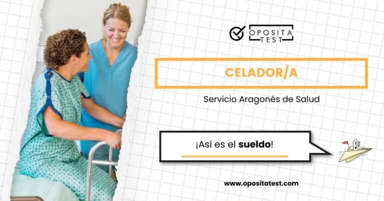 Imagen de una celadora ayudando a una paciente en un hospital, para acompañar una entrada del blog de OpositaTest en la que se explica cuál es el sueldo de un Celador del Servicio Aragonés de Salud.
