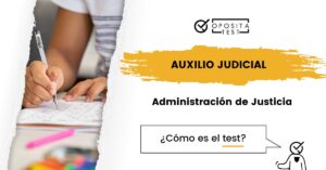 Imagen de persona completando un cuestionario de respuesta múltiple usando un lápiz para acompañar una entrada en la que se analiza cómo será el test de la oposición de Auxilio Judicial