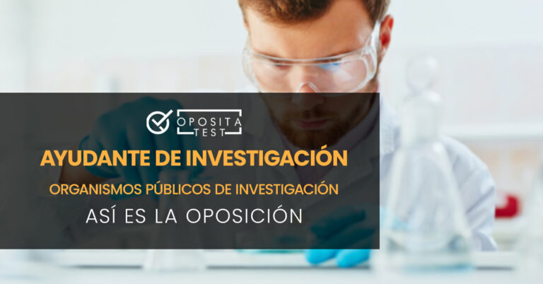 Científico haciendo pruebas en un laboratorio. Toda la imagen está fuera de foco. Se utilizar para ilustrar una entrada sobre la oposición de Ayudante de Investigación de los Organismos Públicos de Investigación.