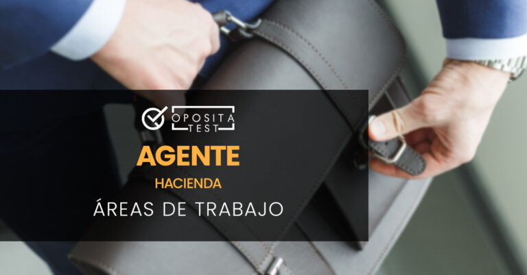 Hombre vestido con un traje abrochando con una mano un maletín que sujeta con la otra. Toda la imagen está fuera de foco. Se utiliza para ilustrar una entrada sobre cuáles son las áreas de trabajo de un agente de Hacienda.