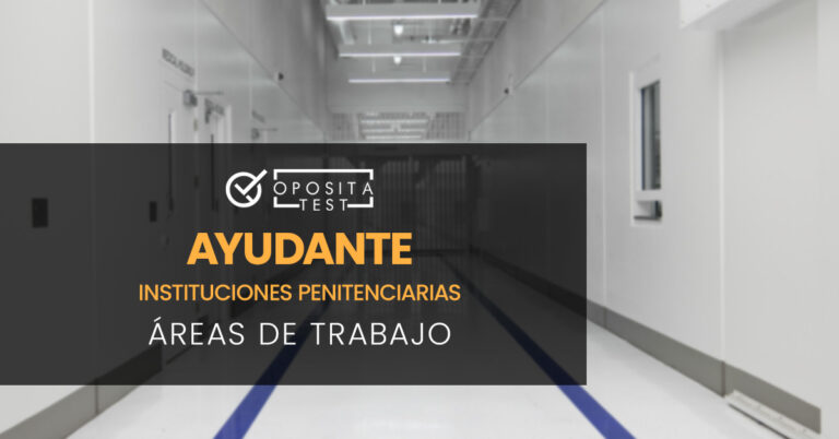 Pasillo de una institución penitenciaria vacío. Toda la imagen está fuera de foco. Se utiliza para ilustrar una entrada sobre las áreas de trabajo de un Ayudante de Instituciones Penitenciarias.
