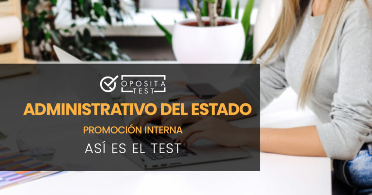 Mujer tecleando en un portátil. Toda la imagen está fuera de foco. Se utiliza para ilustrar una entrada sobre cómo es el test de Administrativo del Estado para Promoción Interna.