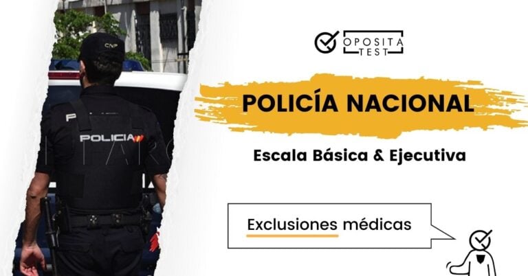 Miembro de la Policía Nacional de España de espaldas para acompañar una entrada en la que se analizan las exclusiones médicas para opositar a la policía nacional en la escala básica y ejecutiva