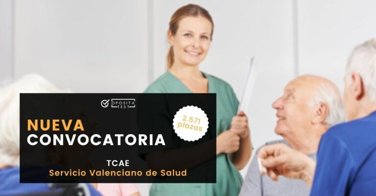Más de 2.700 plazas convocadas para TCAE del Servicio Valenciano de Salud