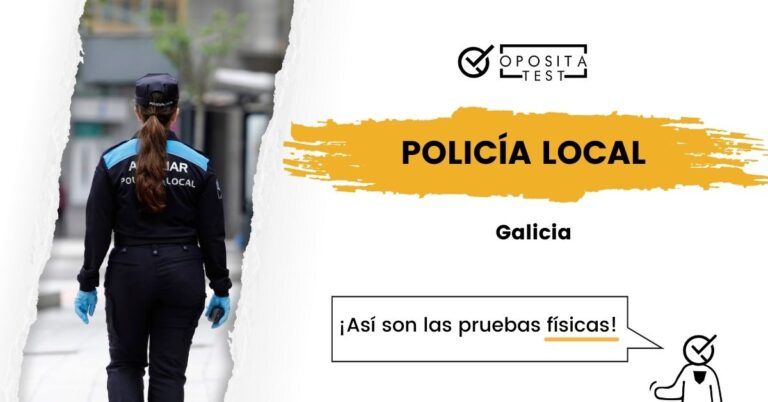Imagen de agente de la Policía Local de Galicia en uniforme y de espaldas a la cámara para acompañar una entrada en la que se analiza cómo son las pruebas físicas de Policía Local de Galicia