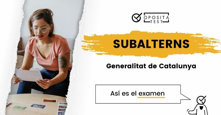 Imagen que ilustra el post sobre el examen de Subalterns de Catalunya