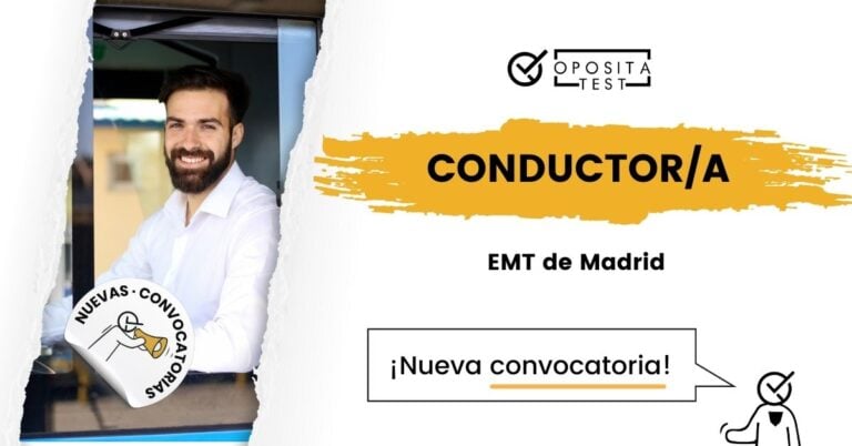 Imagen de un conductor de autobuses para acompañar una entrada en la que se indican los detalles de la convocatoria de conductor de la EMT de Madrid.