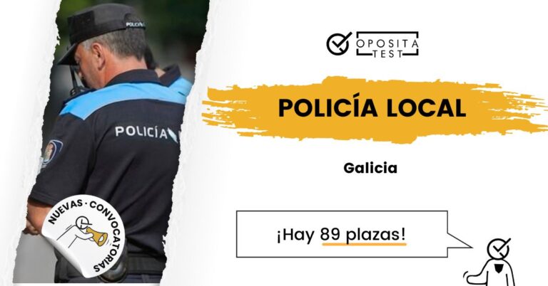 Imagen de un policía local de Galicia para acompañar una entrada en la que se explica cómo es la convocatoria de esta oposición.