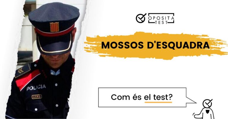 Imagen de un Mosso d'Esquadra para acompañar una entrada en la que se explica cómo es el test del proceso selectivo para ingresar en esta oposición.