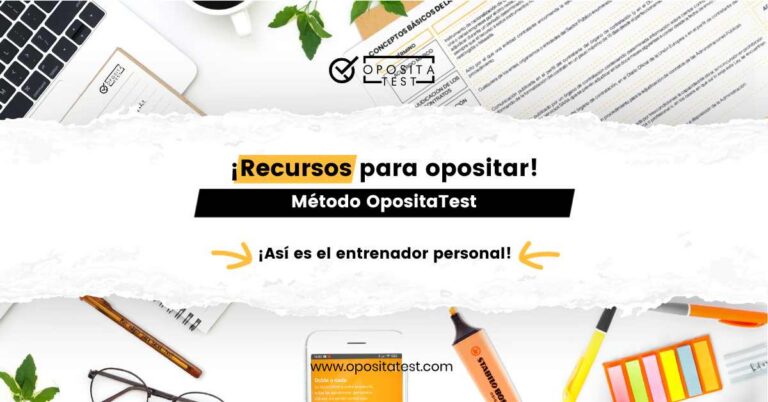 Imagen de material de estudio para ilustrar una entrada del blog de OpositaTest en la que se explica qué es el Método OpositaTest.