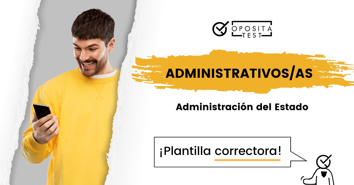 Plantilla de examen Administrativo del Estado 2024