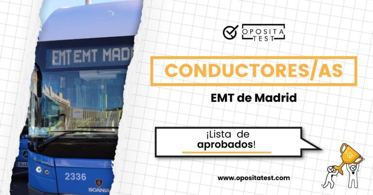Imagen de un autobús de la Empresa Municipal de Madrid para acompañar una entrada en la que se analiza cómo funciona la lista de personas aprobadas en esta oposición