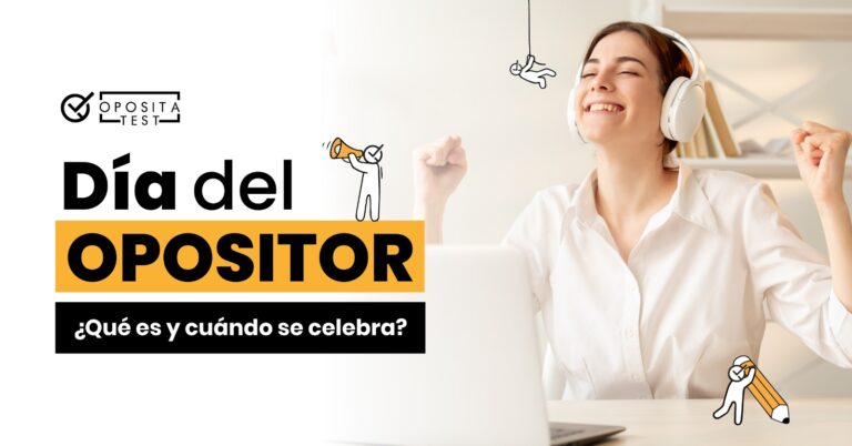 Imagen de una chica feliz junto al texto: día del opositor, ¿qué es y cuándo se celebra?