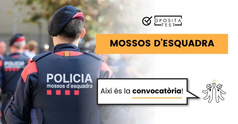 Imagen de un Mosso d'Esquadra de espaldas para ilustrar una entrada del blog de OpositaTest en la que se explica cómo es la convocatoria de las pruebas de acceso a este Cuerpo.