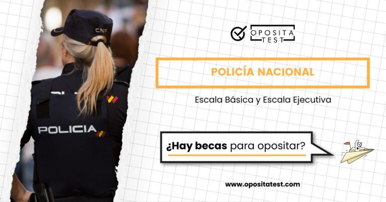 Imagen de un miembro de la Policía Nacional de espaldas a la cámara para acompañar una entrada en la que se analiza si existen y cómo son las becas para opositar al Cuerpo Nacional de Policía en España