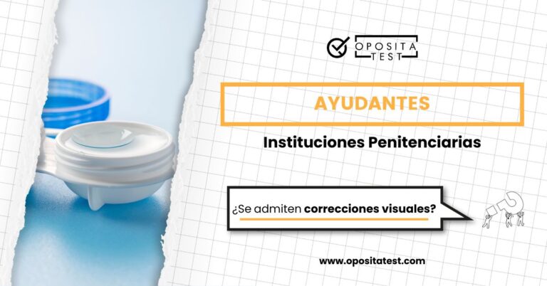 Imagen de lentes de contacto en su estuche para acompañar una entrada en la que se analizan las correcciones visuales admitidas en la oposición de Ayudantes de Instituciones Penitenciarias