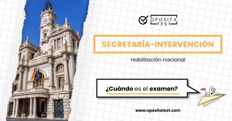 Fachada de edificio oficial para acompañar una entrada en la que se analiza cuándo será el examen de Secretaría-Intervención de la Administración Local con Habilitación Nacional. Se analiza la fecha de examen