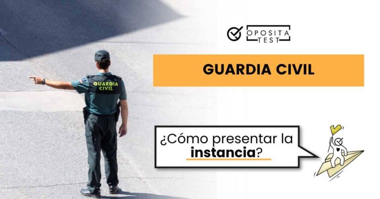 Imagen de un Guardia Civil para ilustrar una entrada del blog de oposiciones de OpositaTest en la que se explica cómo presentar la instancia de esta oposición.