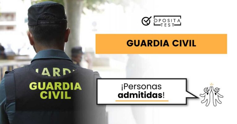 Imagen de un guardia civil de espaldas para acompañar una entrada del blog de oposiciones de OpositaTest en la que se explica qué es la lista de personas admitidas.