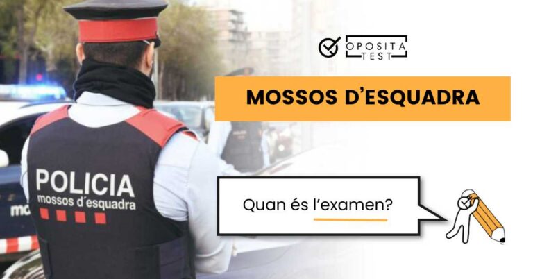Imagen de un mosso d'esquadra para acompañar una entrada con información sobre la fecha de examen