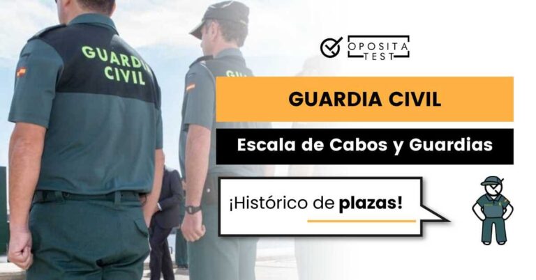 Imagen de profesionales de la Guardia Civil en uniforme de espaldas a la cámara para acompañar una entrada en la que se analiza cómo ha evolucionado la oferta de plazas en el concurso oposición de Guardia Civil