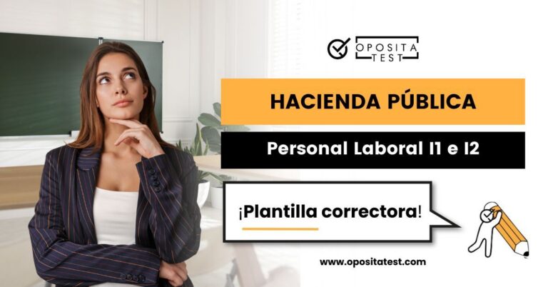 Imagen de una mujer con cara pensativa en una clase para acompañar una entrada del blog de OpositaTest en la que se explican todos los detalles sobre la plantilla correctora del examen del Personal Laboral de la Agencia Tributaria (Grupos I1 e I2).