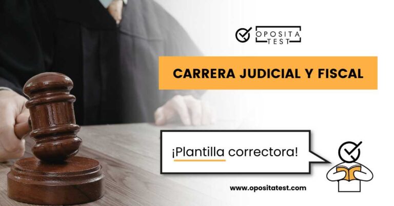Imagen de mazo de judicatura para acompañar una entrada en la que se analiza qué es y cómo funciona la plantilla correctora del proceso selectivo de acceso a la carrera judicial y fiscal