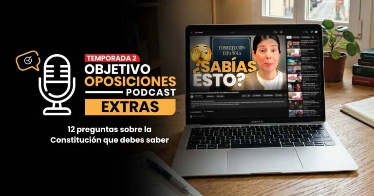 Imagen de un ordenador portátil mostrando un vídeo del canal de YouTube de OpositaTest.