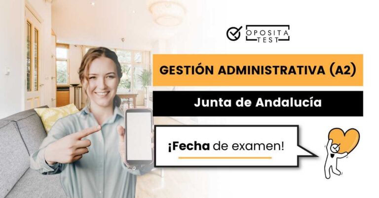Imagen de una persona jovial, señalando para acompañar una entrada en la que se analiza cuándo se celebra el examen del Cuerpo de Gestión Administrativos de la Junta de Andalucía