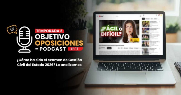 Imagen de un ordenador portátil mostrando un vídeo del canal de YouTube de OpositaTest.