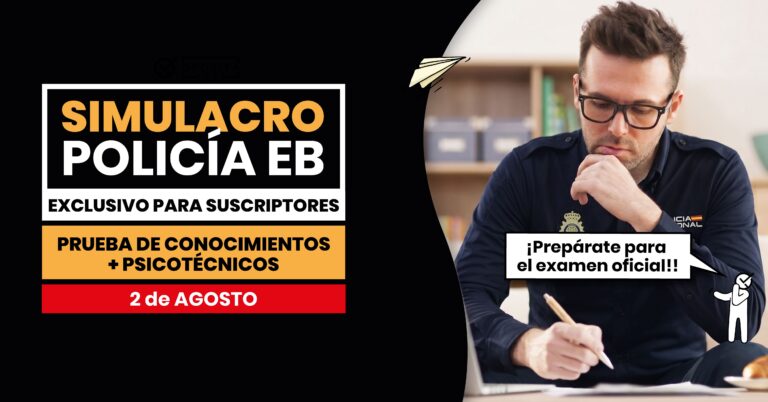 Imagen de un opositor para acompañar una entrada en la que se explica cómo son los simulacros de OpositaTest,