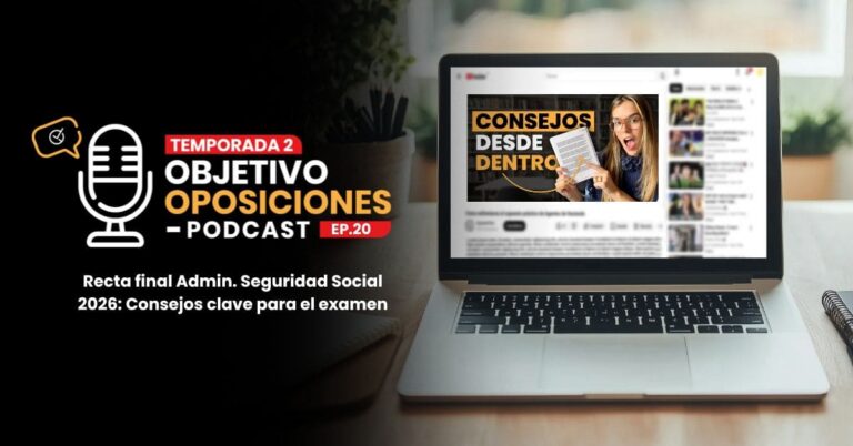Imagen de un ordenador portátil mostrando un vídeo del canal de YouTube de OpositaTest.