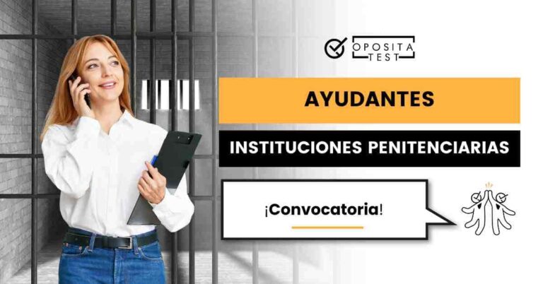 Imagen de una persona joven en camisa blanca, sosteniendo una carpeta y hablando por teléfono. Se usa para acompañar una entrada en la que se analiza cómo es la convocatoria más reciente del Cuerpo de Ayudantes de Instituciones Penitenciarias del Ministerio de Interior