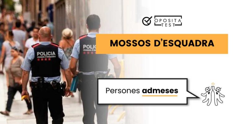 Imagen de dos mossos d'esquadra para acompañar una entrada que explica cómo funciona la lista de personas admitidas y excluidas